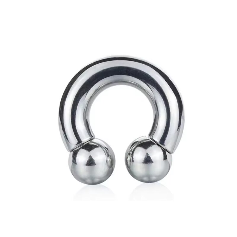 Wholesale 316L surgical steel Big guage Prince Albert piercing circular  barbell Internal Thread Nose Piercing Ear Expander Earring Septum