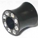 Wholesalel crystal saddly ear plugs body piercing