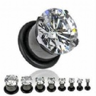 Wholesale latest crystal ear plugs body piercing