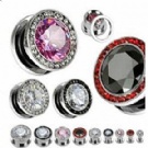 Wholesale crystal ear plug body piercing jewelry
