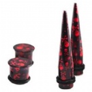 Wholesale acrylic skull ear gauge tapers