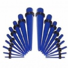 Wholesale 2013 dark blue acrylic taper ear gauge