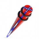 Wholesale 2013 flag acrylic taper ear gauge