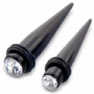 Wholesale crystal acrylic ear piercing taper