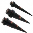 Wholesale acrylic print ear taper jewelry