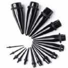 Wholesale black acrylic uv ear tapers