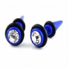 Wholesale blue crysrtal ear piercing studs