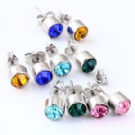 Wholesale fashion cz crystal ear studs earrings