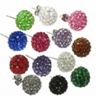 Wholesale new crystal ear studs earrings