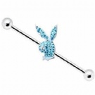 Wholesale crystal industrial piercing barbells