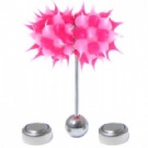 Wholesale pink acrylic vibrating tongue ring