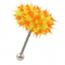 Wholesale yellow acrylic vibrating tongue ring