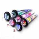 Wholesale marble fake ear studs