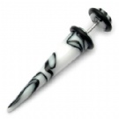 Wholesale new marble fake ear studs