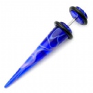 Wholesale blue marble fake ear studs