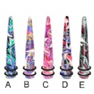 Wholesale fashion marble ear tapers