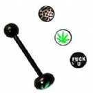 Wholesale logo body jewelry tongue rings