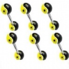Wholesale yingyang uv acrylic tongue ring
