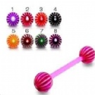 Wholesale uv acrylic tongue ring piercing