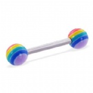 Wholesale fashion uv acrylic tongue ring piercing