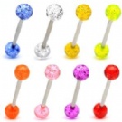 Wholesale uv acrylic tongue ring jewelry