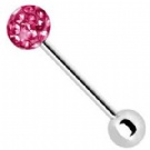 Wholesale new crystal tongue piercing