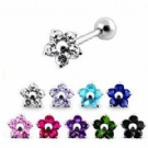 Wholesale flower crystal tongue piercing
