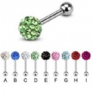 Wholesale crystal tongue ring body jewelry
