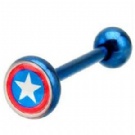 wholesale star tongue barbell ring