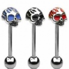 wholesale skull tongue barbell ring