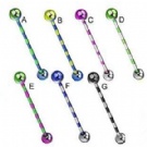 wholesale plated barbell tongue ring