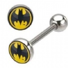 wholesale batman logo barbell tongue ring