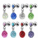 wholesale dangle crystal tongue ring piercing