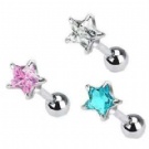 wholesale star zircon tongue ring piercing