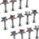 wholesale 2013 star shape steel lip ring