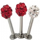 wholesale 2013 crystal steel lip rings