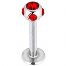 wholesale crystal lip ring jewelry