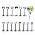 wholesale new crystal lip piercing ring