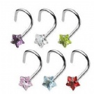 wholesale star zircon nose rings