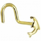 wholesale gold plated dolphin nose rings
