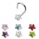 wholesale heart zircon nose rings