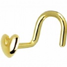 wholesale gold plated heart nose rings