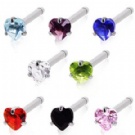 wholesale beautiful heart nose studs