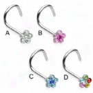 wholesale beautiful flower nose rings