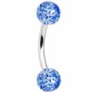 wholesale glitter eyebrow ring piercing