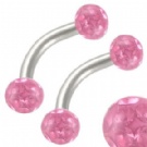 wholesale new uv acrylic eyebrow ring