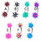 wholesale acrylic eyebrow barbell ring