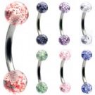 wholesale glitter eyebrow ring piercing jewelry