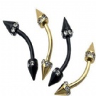 wholesale 2013 crystal steel eyebrow rings