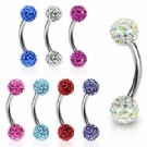 wholesale crystal eyebrow rings body jewelry